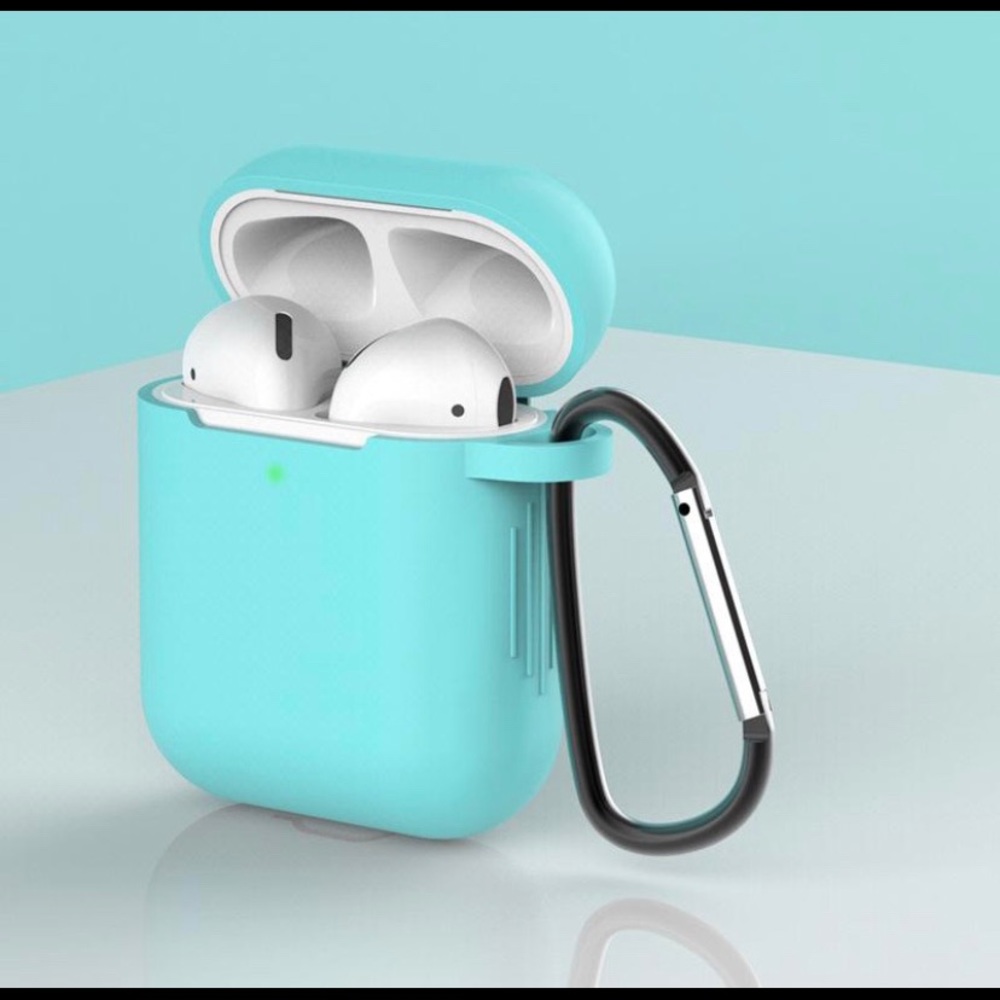 mint blue airpod case